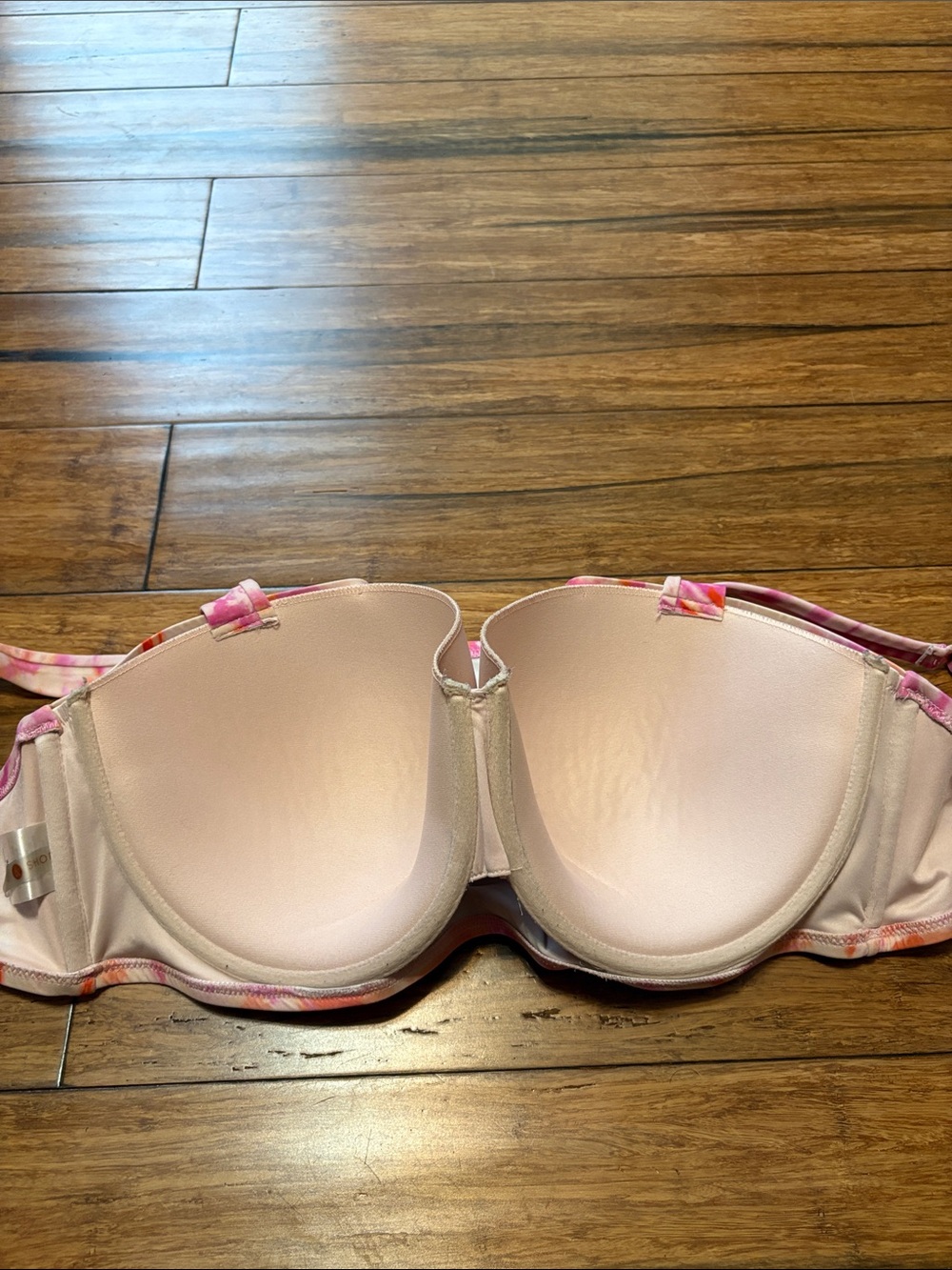 Shade & Shore Bikini Top 38DD Pink Tye Dye - Picture 4 of 6